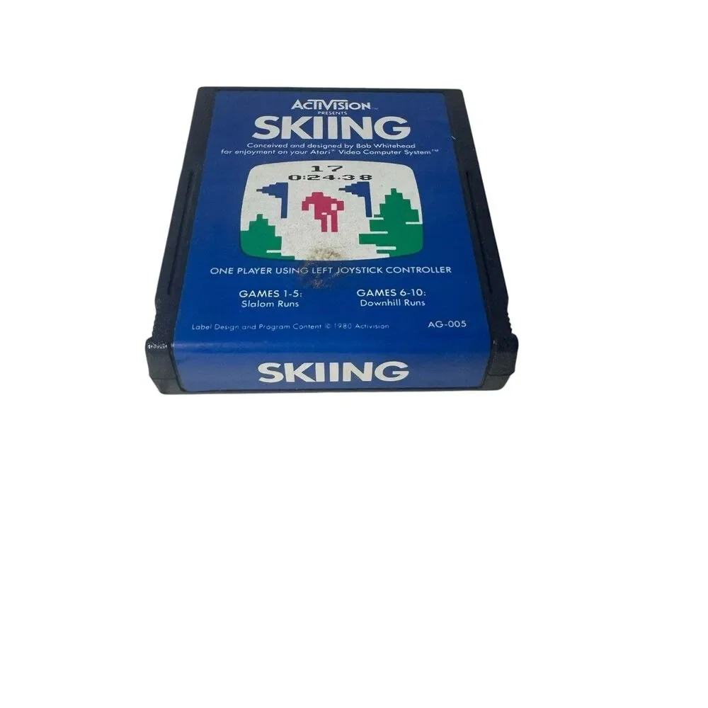 Skiing Atari 2600 Complete Vintage Activision Game Manual Box Original Complete